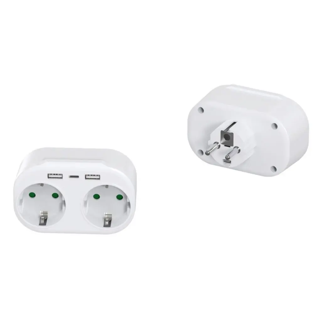 

Multiple EU Wall Socket AC Outlets USB Charging Ports Power Adapter Extension Power Strip Electrical Socket Charging