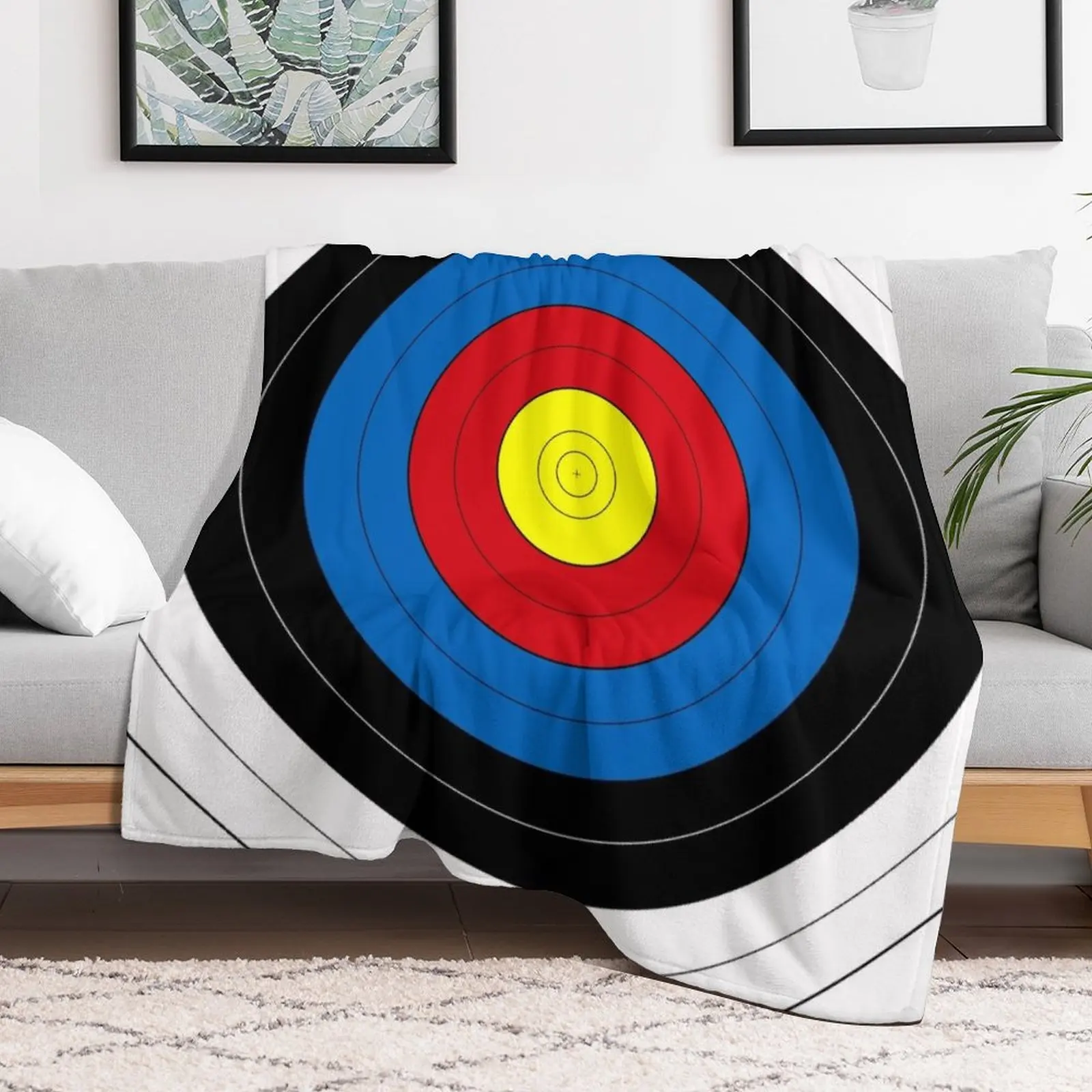 Archery Target Target Face Throw Blanket