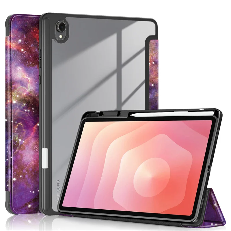 

Чехол для Samsung Galaxy Tab S11, 11 дюймов, 2025 год, магнитная акриловая задняя панель с держателем для карандашей, чехол для планшета Funda 5G SM-X730/SM-X736 11 дюймов