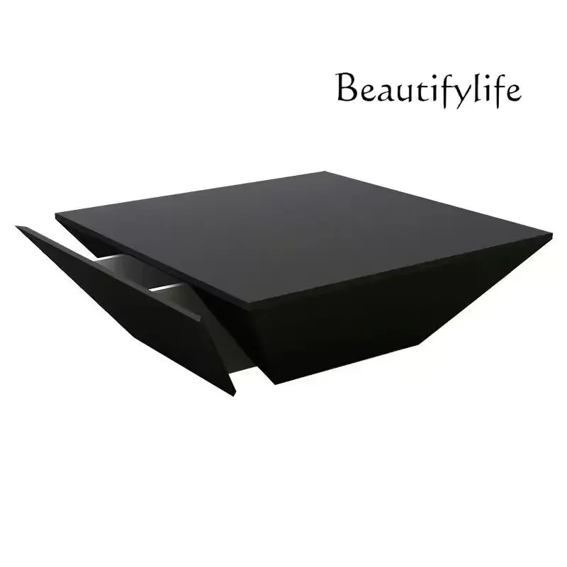 Black Oak Square Living Room Coffee Table Piano Paint Coffee Several Sexual Creative Tea Table
