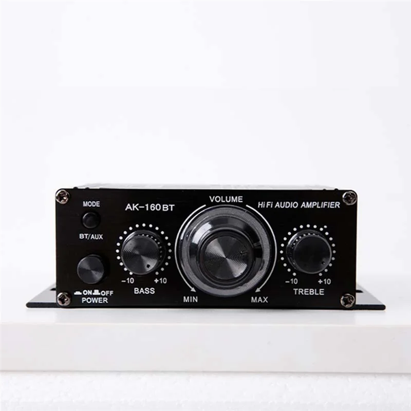 

Reliable-AK-160BT 2-канальный усилитель мощности, аудиоусилитель для домашнего кинотеатра, поддержка Bluetooth, совместимый с входом USB/SD AUX-ABDQ