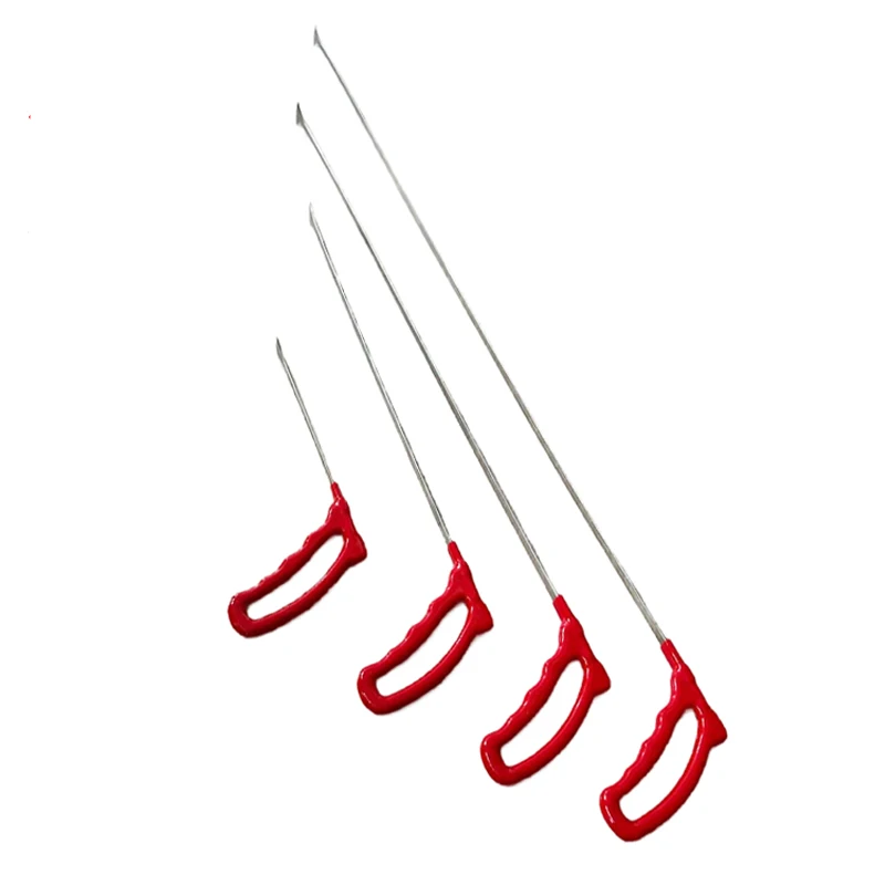 

4Pcs Whale Tail Hook Flat Rod Tool Swallowing Tail and Hail Dent Repair No Paint Removals