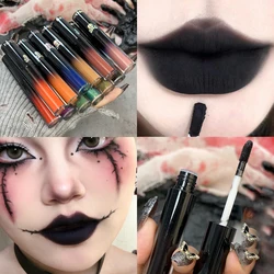 Black Green Purple Lipstick Christmas Halloween Lip Makeup Tint Moisturizing Waterproof Matte Lipstick Waterproof Lip Pigment
