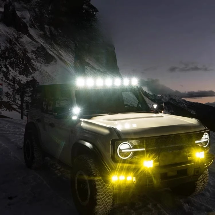 

TOP Off Road Car Starry Sky Spotlight Top Light Treasure Card Modification 5-inch Outdoor Lighting Liema