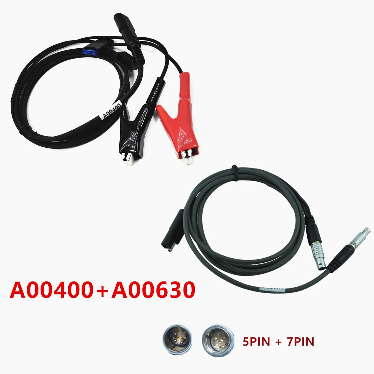 A00400+A00630 EXTERNAL POWER CABLE WITH ALLIGATOR CLIPS, For TRIMBLLE AND TOPCN GPS TO PDL HPB