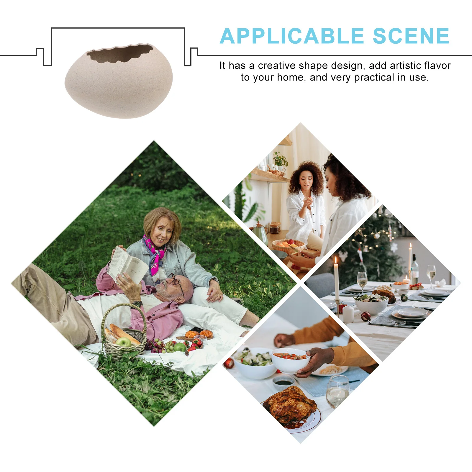 

Shaped Pastry Bowl Creative Ceramic Dessert Holder Flower Vase Non Skid Storage Container Shaped Pastry Bowl