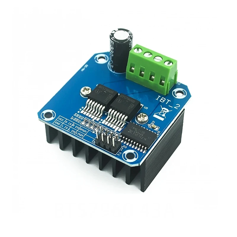 Double BTS7960 43A H-bridge High-power Motor Driver module/ diy smart car Current diagnostic