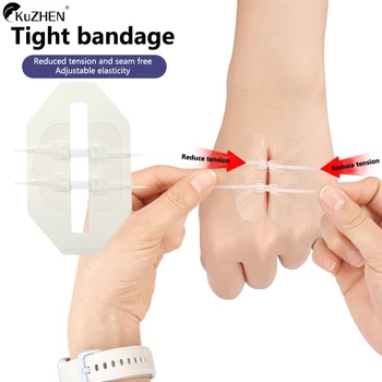 Wyszywane na zamek błyskawiczny bandaże awaryjne zamykane na rany samoprzylepne bezszwowe szybki szew oddychający bezbolesny wodoodporny bandaż