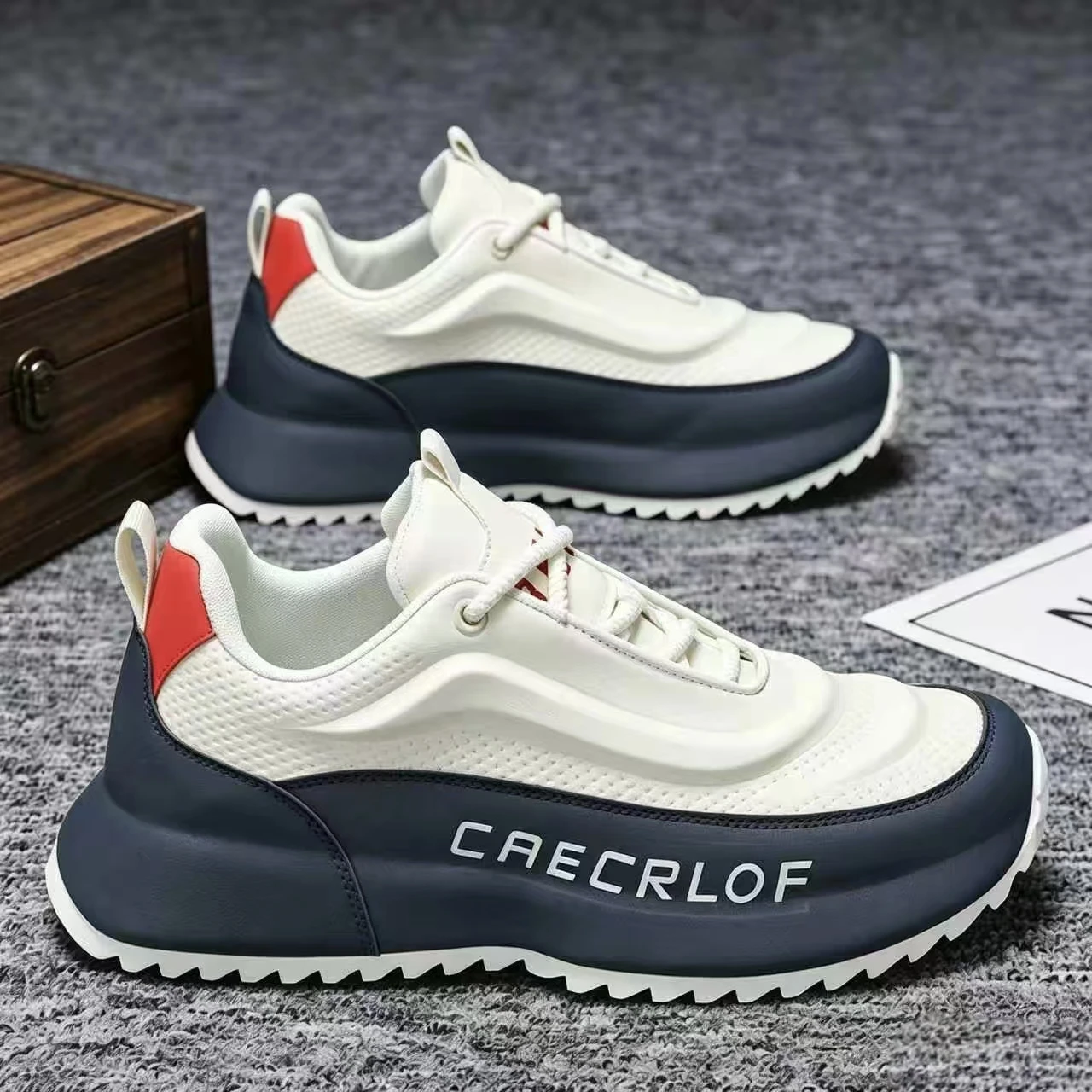 Men's Casual Sneakers, Comfortable Fabric Lining, Slip‑Resistant & Wear‑Resistant, Suitable For Sports And Daily Wear