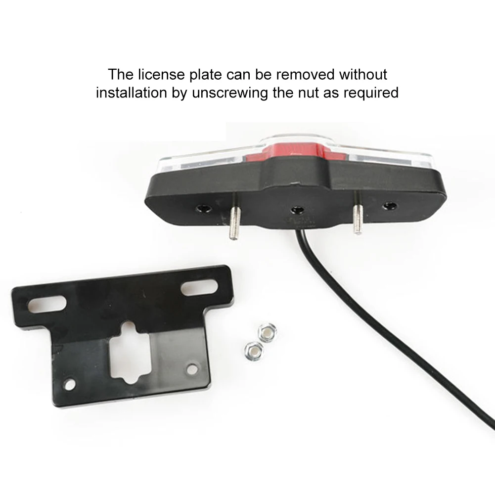 دراجة كهربائية لمبة خلفية LED السلامة ليلة ركوب تحذير E-الدراجة الخلفية اكسسوارات الدراجات مع إشارة بدوره