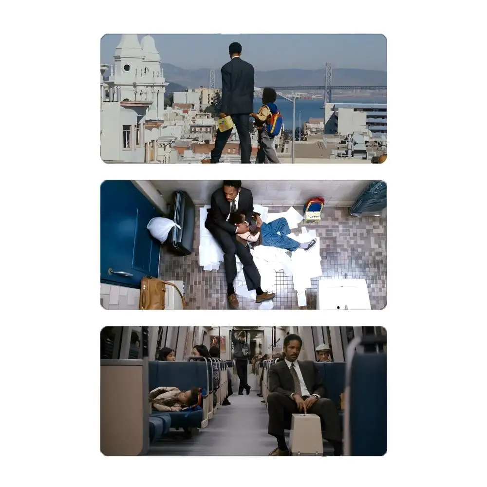 movie inspiring T-The Pursuit of Happyness Mouse Pad Mousepad Large Gaming LockEdge Thickened PC Table Desk Mat