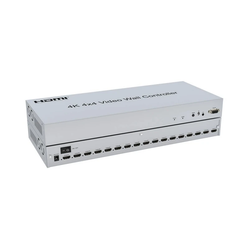 2026 new 4K 30Hz Splicing Hdmi HD 4x4 16 Port TV Video Wall Controller 1 in 16 Out for Advertising Display