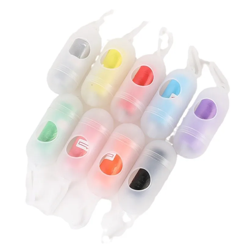 

Capsule Shaped Dispenser Pet Dog Waste Bag Holder Plastic Garbage Bag Dispenser Carrier Case Dispenser
