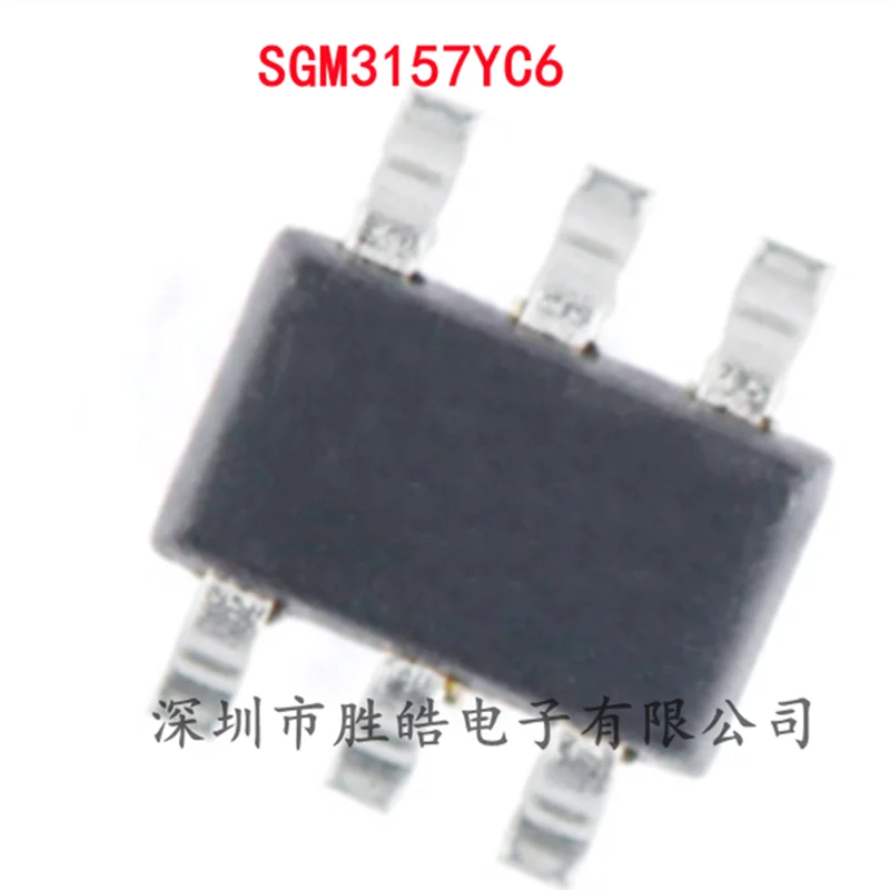 (10PCS) SGM3157YC6 / TR  SGM3157   Single Pole Double Throw Analog Signal Switch Chip   SC-70-6  SGM3157YC6   Integrated Circuit