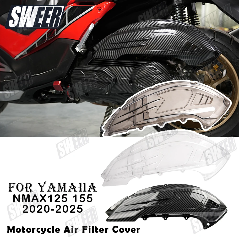 

Motorcycle Air Filter Cover Compatible With YAMAHA Nmax 125 155 AEROX V2 V3 2020-2025 Air Element Guard Protector Accessories