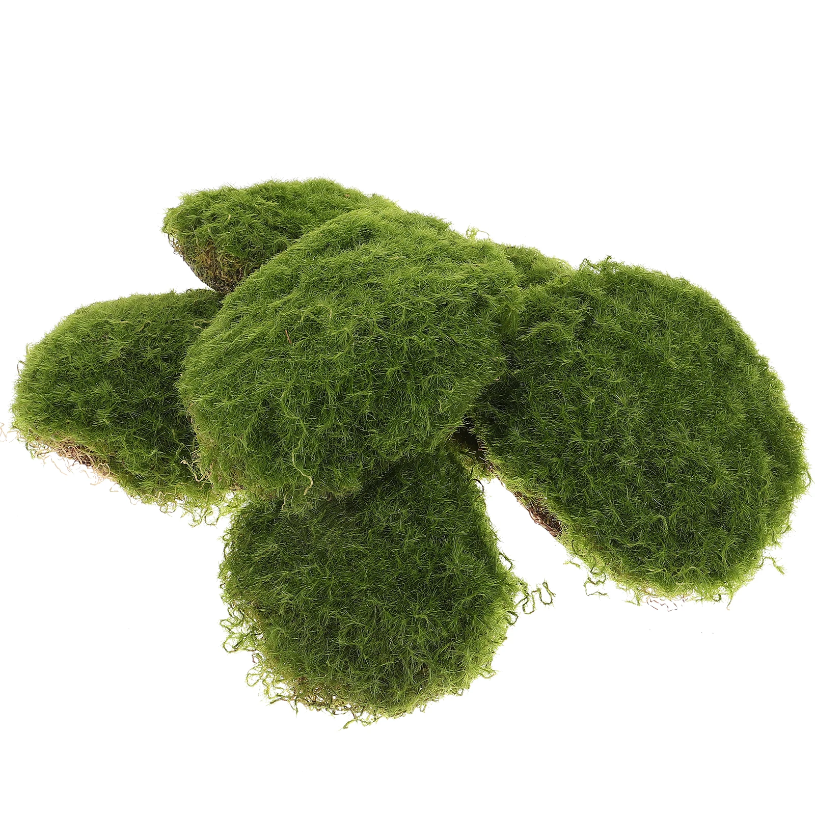 

12 Pcs Artificial Moss Block Faux Decor Micro L Office Home Bonsai Plant Wall Layout Prop Garden