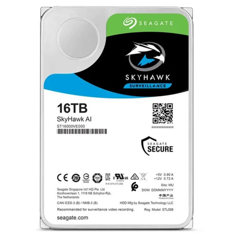 ST16000VE000 FOR SkyHaw AI 16TB 256MB 7200RPM