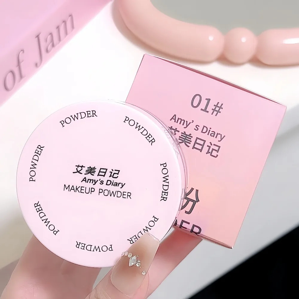 エアセッティングルースパウダー 透明感 ホワイト 長持ち マット仕上げ メイクアップ オイルコントロール カバー力 フェイスパウダー コスメ パフ付き