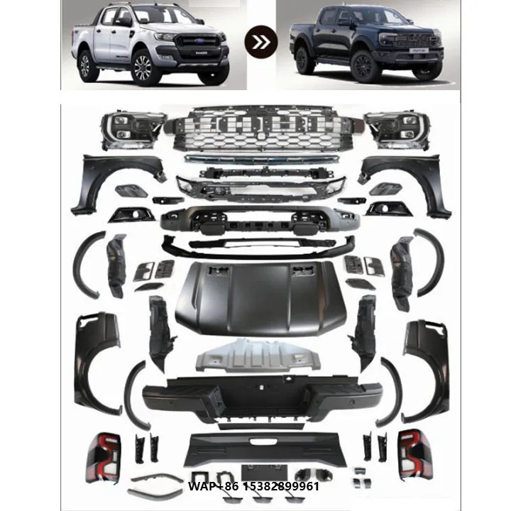 Conversion Body Kit for  T6 T7 T8 2016-2021 Upgrade to Ranger T9 Raptor 2022 Body Kits ford Ranger Body Kit