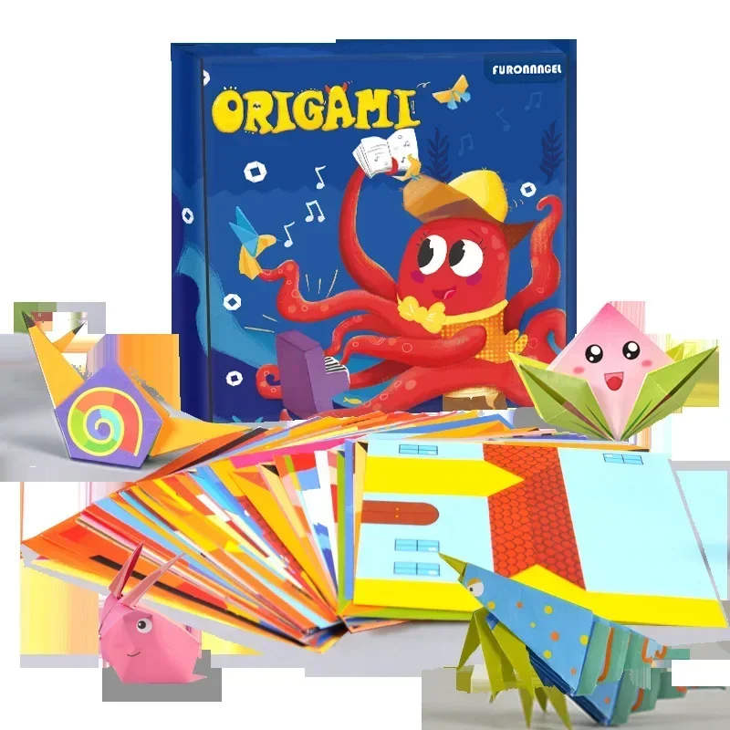 54/108Pcs Children Handmade Paper Cut Book Craft Toys DIY Kids Crafts Cartoon Scrapbooking Paper Toys for Child Learning Gifts