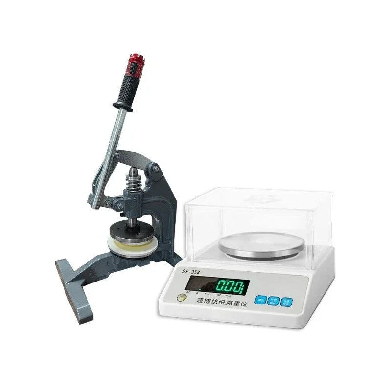 Textile Gram Weight Hand Pressure Sampler Electronic Balance, Circular Die Knife Gram Machine