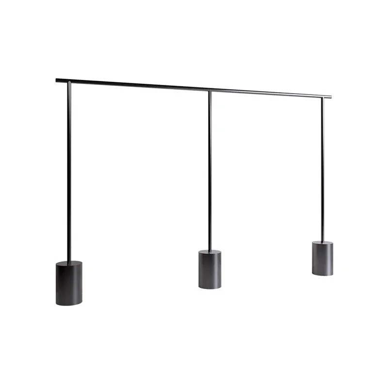 Clothing store special display rack double row display floor type side hanging shelf