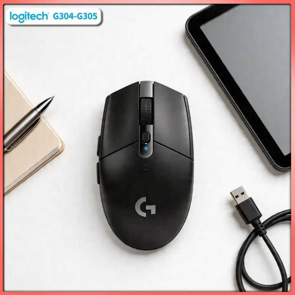 Logitech G304 LIGHTSPEED Wireless Gaming Mouse 12000 DPI 1ms Latency HERO Sensor 250hr Battery Fast Data Transmission Users