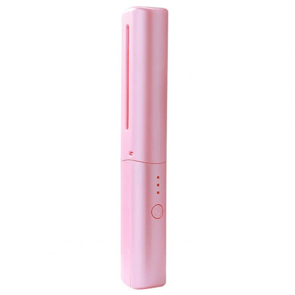 충전식 여행용 헤어 스트레이트닝 브러시, 휴대용 무선 헤어 스트레이트닝 빗, 여행 살롱 사용, 곱슬 머리 조절 가능