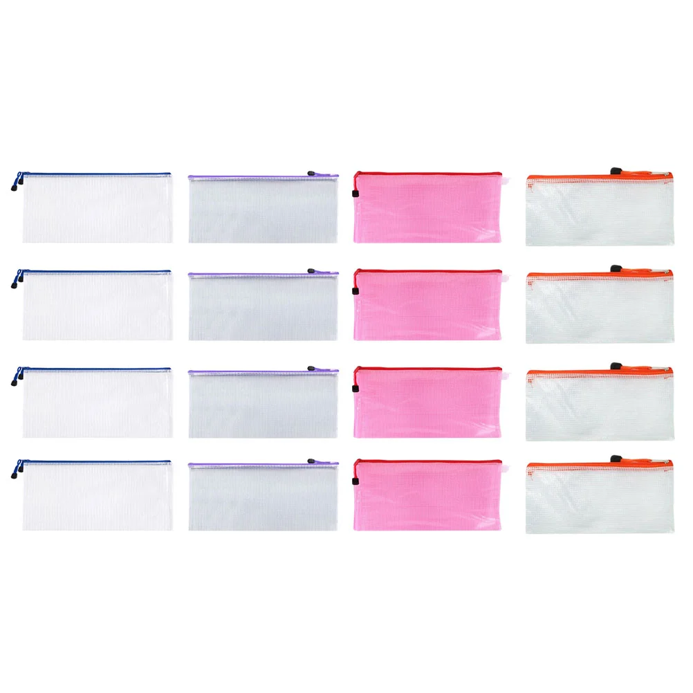 

16 шт. прозрачная дорожная сумка на молнии, сумка для хранения файлов, портативный кошелек
