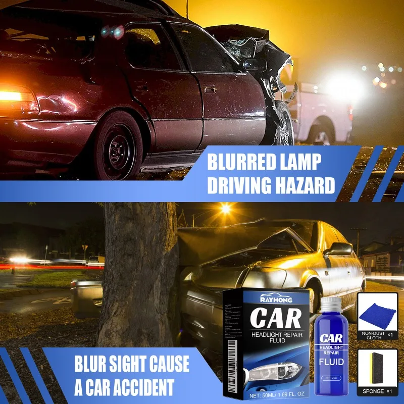 يزيل عامل ترميم المصابيح الأمامية التلقائي على الضباب الأصفر يوفر حماية ضد الخدش سريعة الجفاف وسهلة الاستخدام #3