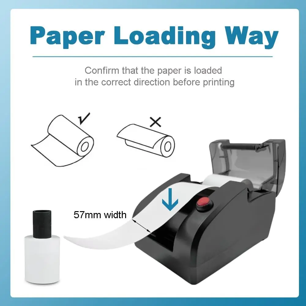 58mm Receipt Ticket Thermal Printer Can Edit Print Text Via PC Take a Number Show Waiting Number Portable Receipt Printer