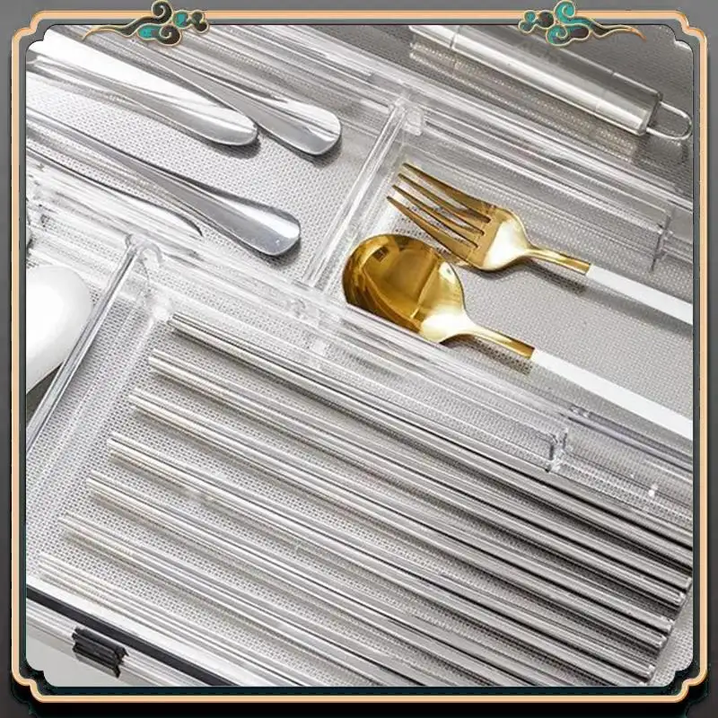 ASMA-25Pcs Clear Drawer Organizers Storage Box Set Smooth Edge Burr Free Transparent Design Cosmetics Containers Versatile