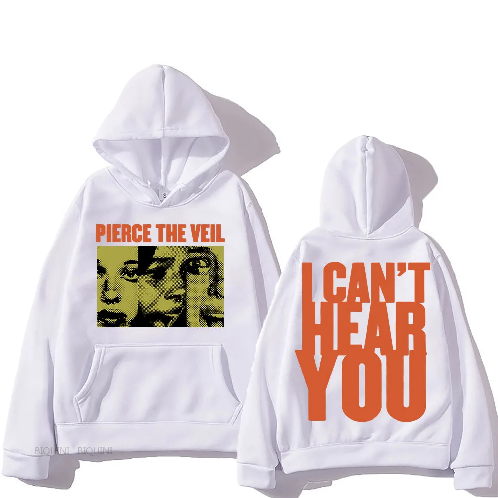 Women Pierce The Veil Hooded Ropa Mujer Gothic Fleece Sweatshirt Funko Pop Aesthetic Casual Clothes Moletom Hooded Pullovers