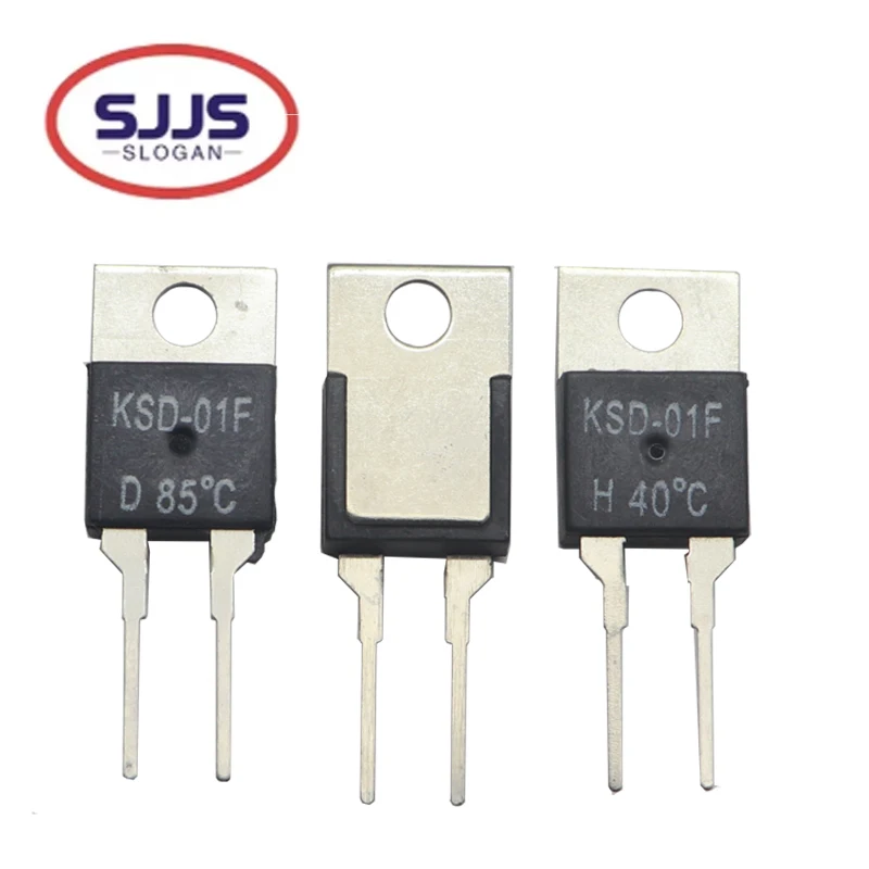 【3PCS】KSD-01F JUC-31F 40 50 60 70 80 100 DegC NC Normally Closed NO Normally Open Thermal Switch Temperature Sensor Thermosta
