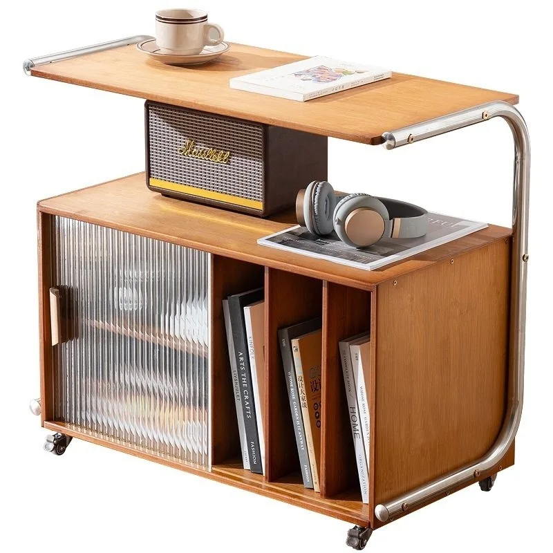 خزانة جانبية لتناول الطعام يابانية إسكندنافية لغرفة المعيشة وغرفة النوم وطاولة قهوة متنقلة وطاولة جانبية عتيقة بجانب السرير