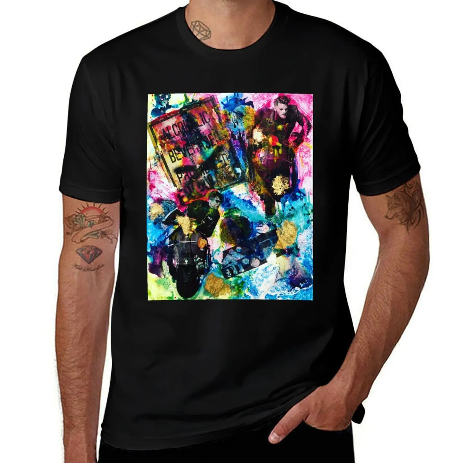 Alcoholic Beverages Encouraged T-Shirt Anti-Fade Casual Tee Shirt T-Shirt