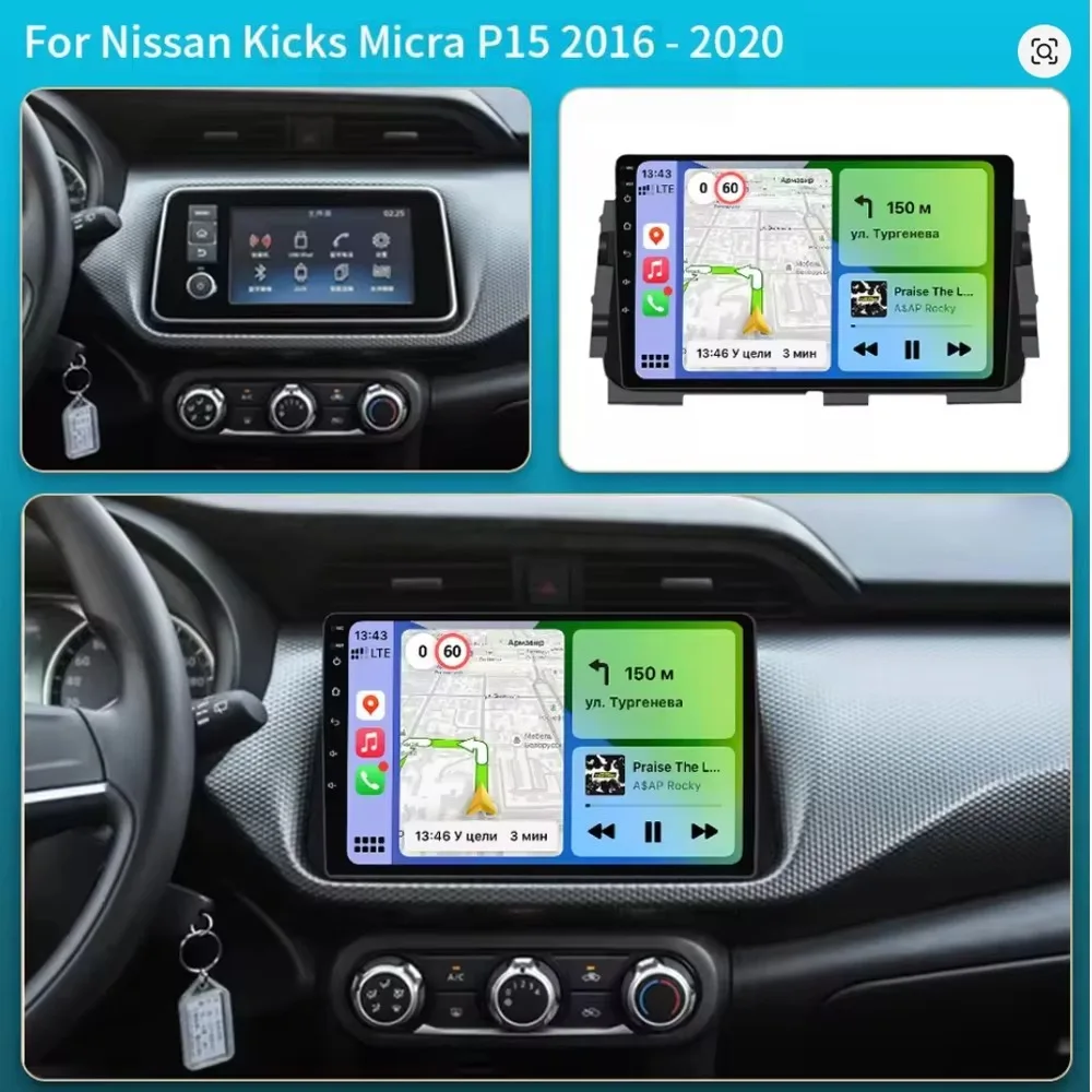 Car Radio For NISSAN MICRA KICKS 2017 2018 2019 Android Auto Player Wireles Carplay 8core Autoradio Multimedia Stereo GPS Screen