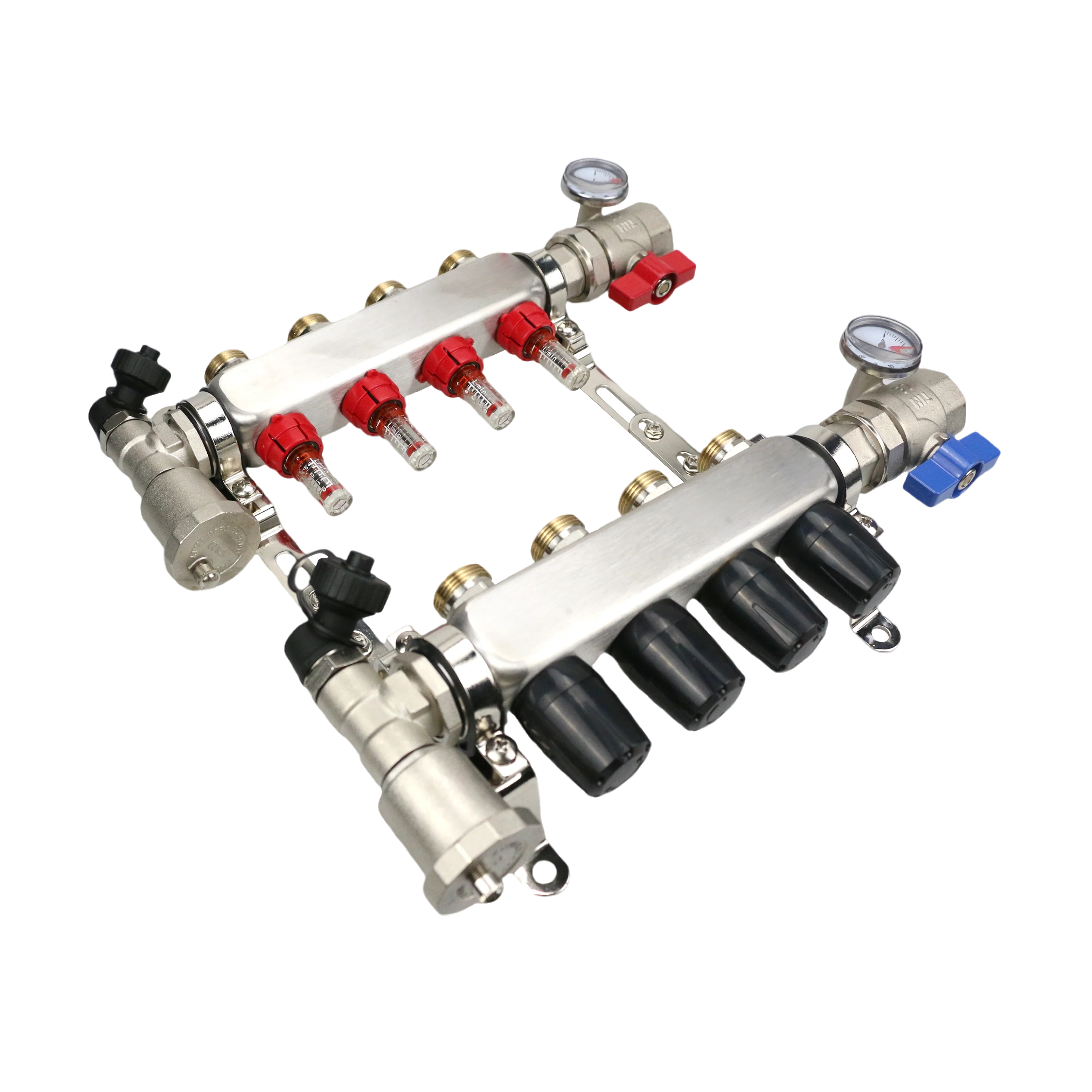 

ATV&UTVUnder Floor Heating Systems Pex Pipe Radiant Stainless Steel Water Manifold with Flow Meter and Union