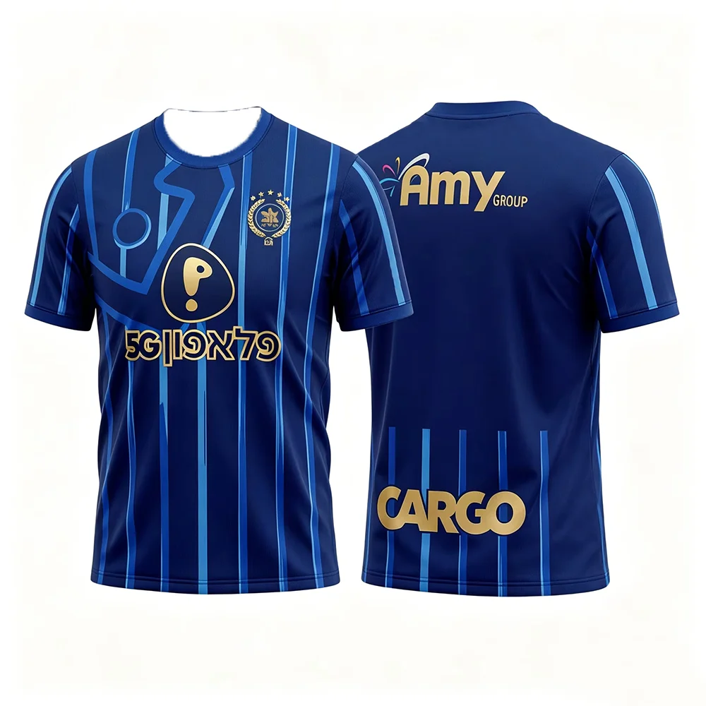 Maccabi Tel Aviv 26-27 Jersey Modern Trend Football Fans Adult Kids Athleisure T-Shirt Summer Breathable Soft Comfy Stylish