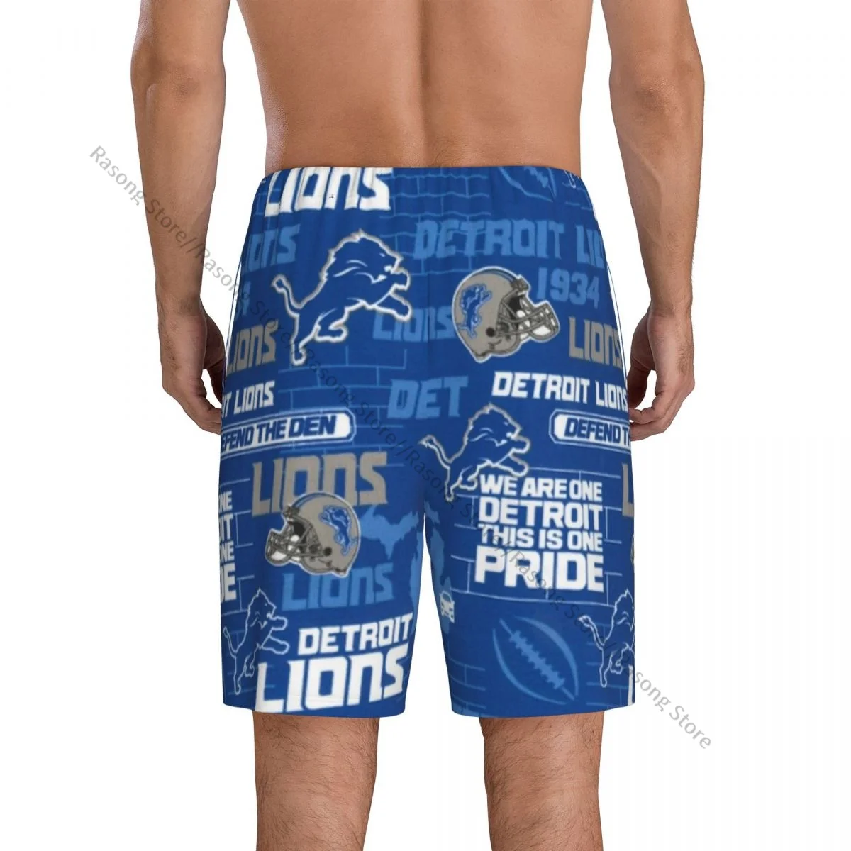 Casual sleep bottoms Dragonfly MasksCo Detroit Lions Scrunchie pantaloncini da uomo sleepwear pigiama maschile