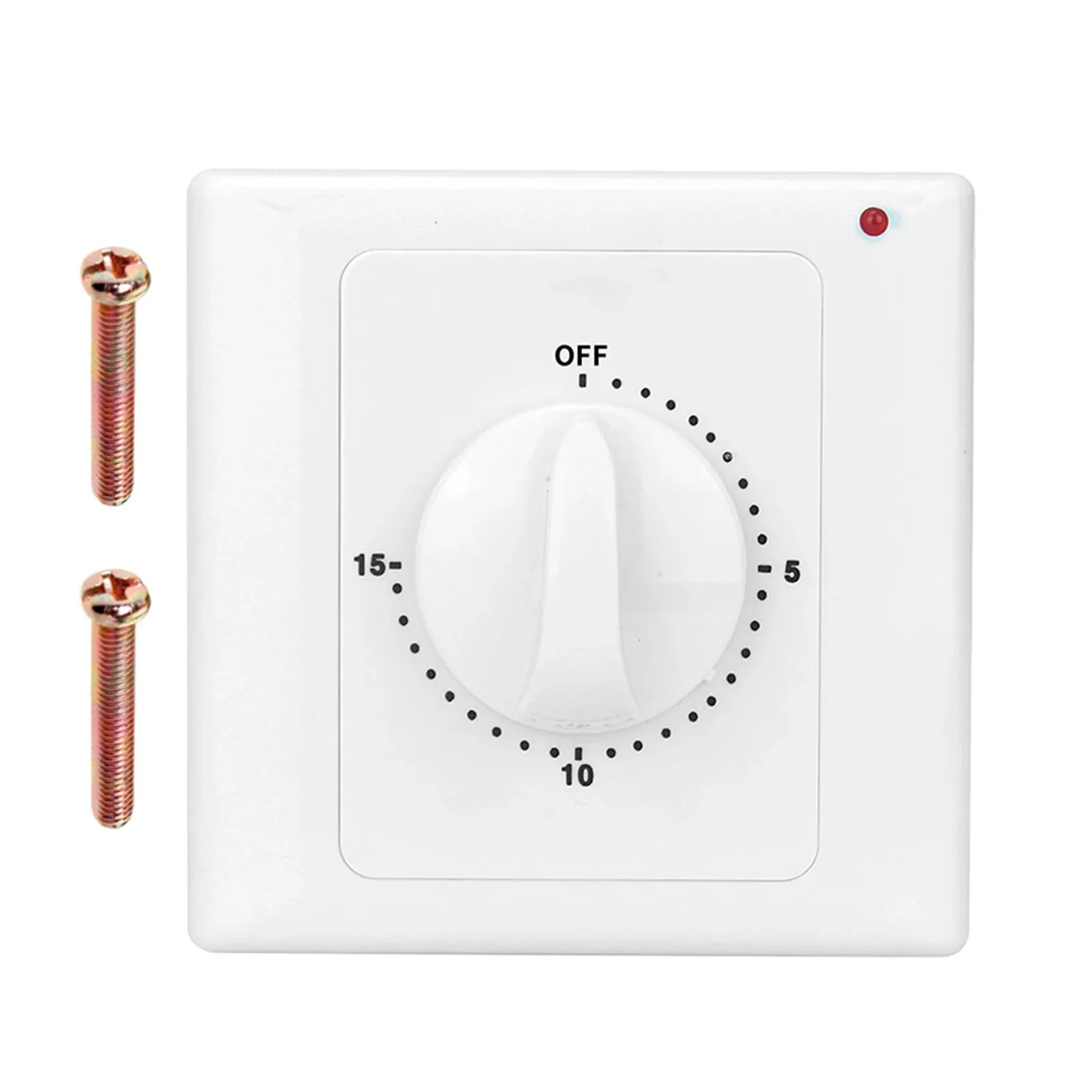 Time Timer Switch AC220V Mechanical Controller 86Panel Timer Switch Precise Time Control LED Indicator AC220V 50Hz 2000W