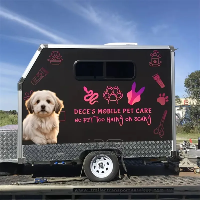 Mobile Pet Grooming Trailer Dog Wash Van Salon Self Contained for Sale Custom