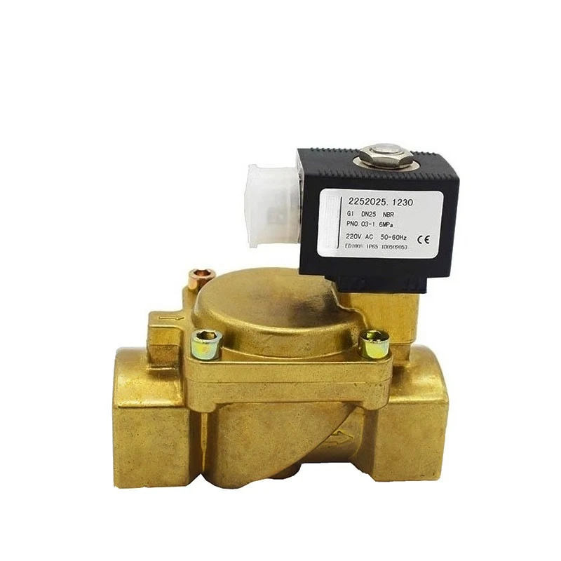 Two Position Two Normally Closed Brass Solenoid Valve Pilot Operated Solenoid Valve Diaphragm Thread Water Solenoid Valve