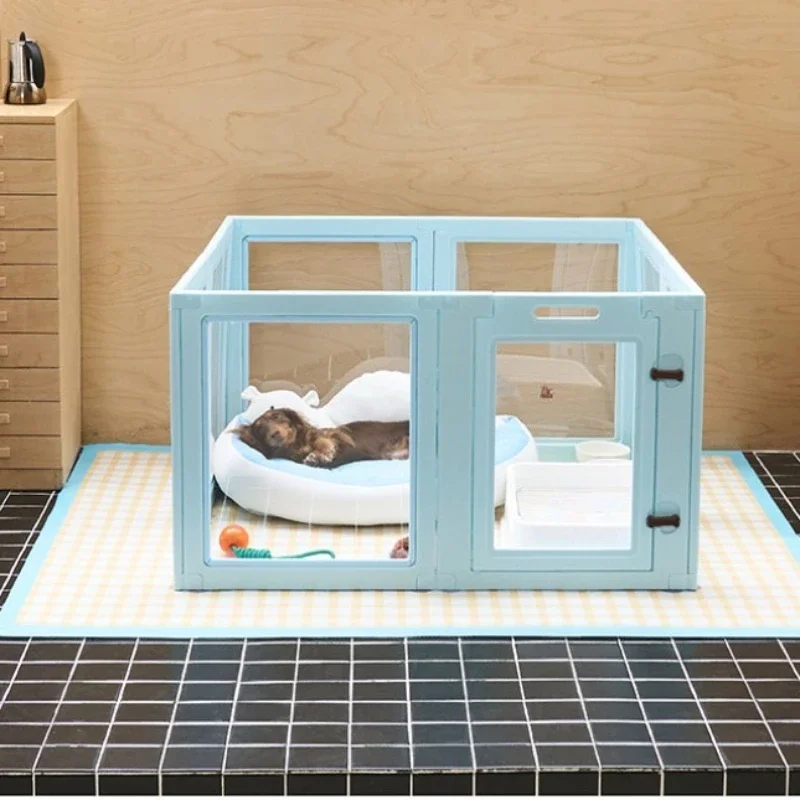 #Modular Accessories Dog Fence Park For Folding  Extendable Dog Fence Large Balcony Stuff Plastic Accessoires Chien Pet Supplies