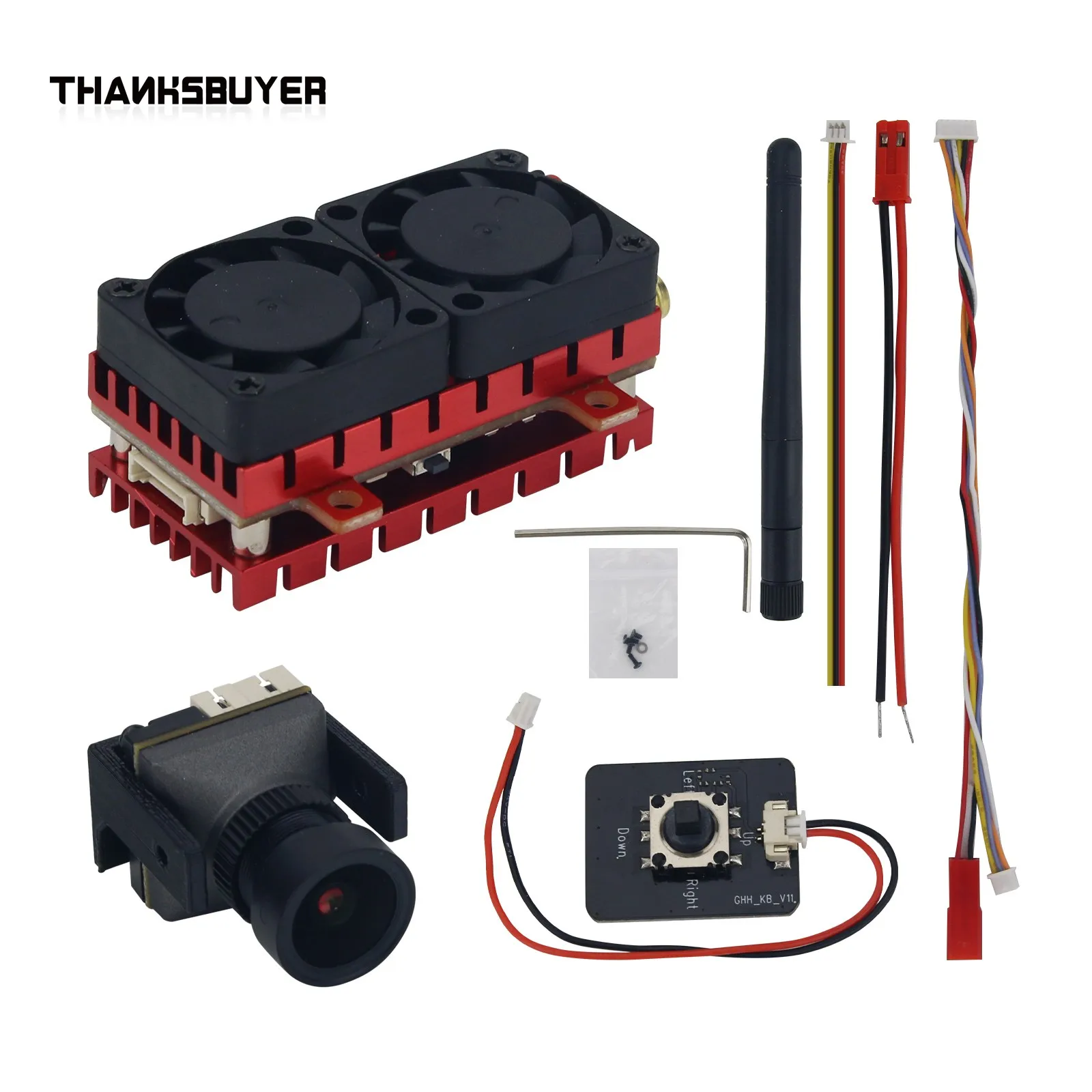 5W 5000mW 5.8G Drone VTX Transmitter FPV Video Transmitter + 1200TVL /1500TVL/+1800TVL Camera (without Receiver)