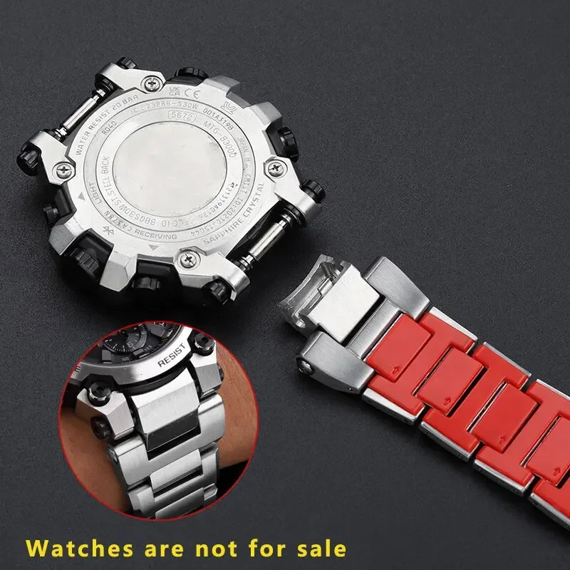 High quality stainless steel strap bracelet for G-SHOCK  Casio 5672 MTG-B3000 series quick release stainless steel watch band