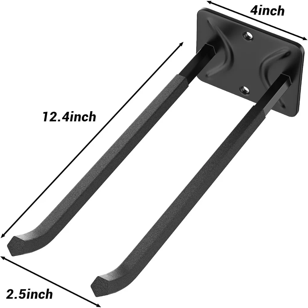 Heavy Duty Garage Storage Hooks, 12.4 inch Wall Mount Hangers for Tires, Ladders, Garden Tools, 4 Pack view 2