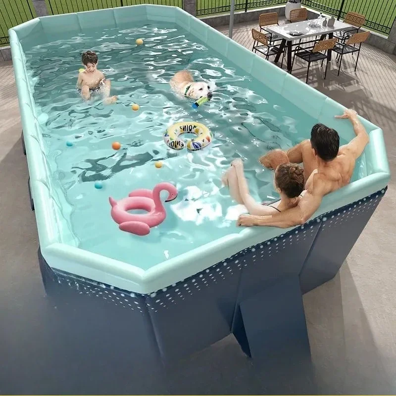 Swimming Pool Family Children Non-inflatable Foldable Pool Family Baby Swimming Bucket Outdoor