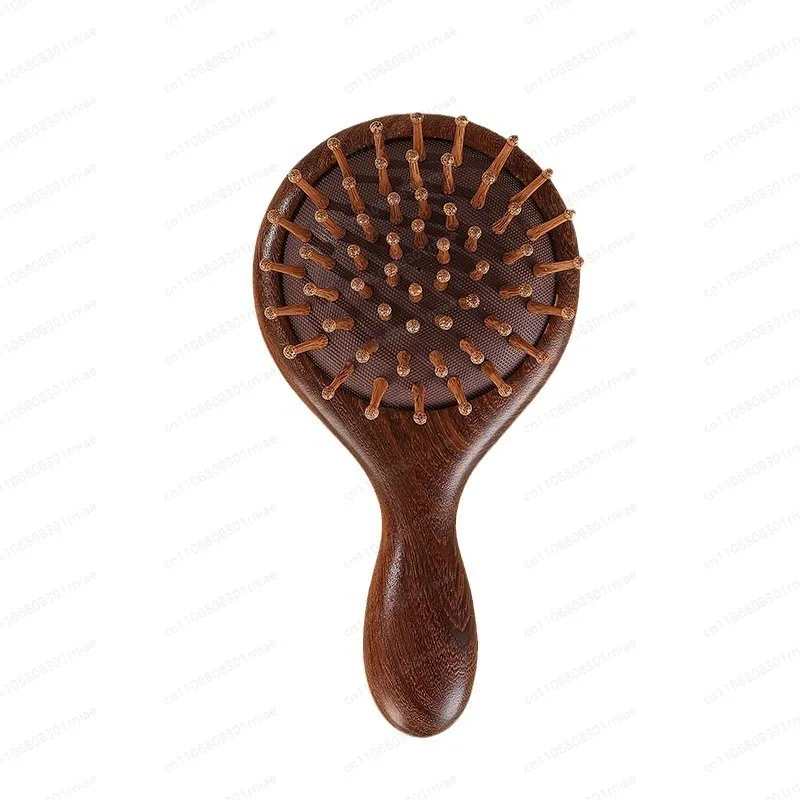 Golden Sandalwood Airbag  Meridian Massage  Hair  Airbag Household Massage  Round Handle Scalp Shun Hair
