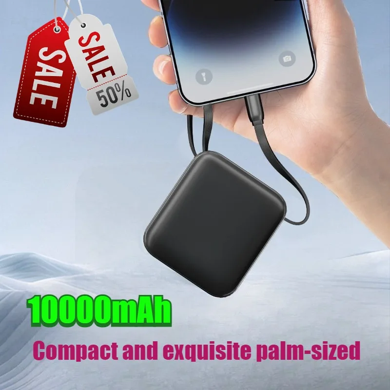 

22.5W 10000mAh Power Bank 3C Certified for Philips Built-in Dual Fast Charging Cables Compact Portable Compatible with iPhone 17
